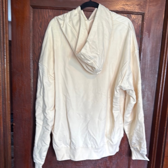 Aelfric Eden Cream Hooded Sweatshirt with Blue Graphic - Picture 4 of 10